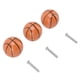 thumbnail image 3 of Juego de 3 pomos de baloncesto para gabinete, cocina, hogar, tipo bola, cajón de un solo orificio, mango de cerámica, 3 of 5