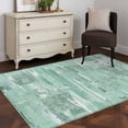 thumbnail image 3 of Area Rug for Living Room, Green Abstract Non-Slip Indoor Large Carpet for Bedroom/Dining Room, Vintage Geometric Gradient Oil Painting Modern Washable Low-Profile Floor Mat Runner Rugs - 2.7 x 5 Ft, 3 of 8
