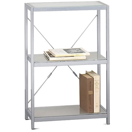 Pavilion 3-Shelf Glass Bookcase
