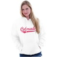 thumbnail image 3 of Colorado CO Classic Athletic Script Hoodie Sweatshirt Women Men Brisco Brands X, 3 of 6