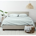 thumbnail image 3 of Noble Linens 4 Piece Pattern Microfiber Bed Sheets Set, Light Blue Ultra Burst of Vines, Twin, 3 of 12