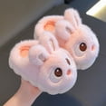 thumbnail image 2 of 2024 New Cute Rabbit Children's Cartoon Winter Slippers Comfortable Warm House Shoes Boys Girls Indoor Home Fluffy Slippers (a7,28-29 Inner 17 CM), 2 of 7