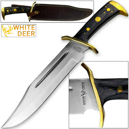 WHITE DEER MAGNUM XXL Large Bowie Knife High Carbon Stainless Steel Extreme (Best Knife For Deer Dressing)