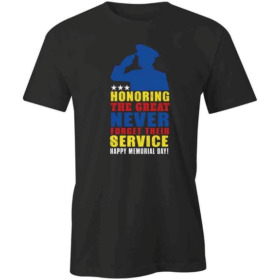 Honoring The Great T-Shirt | Patriotic American Black Tee Gift