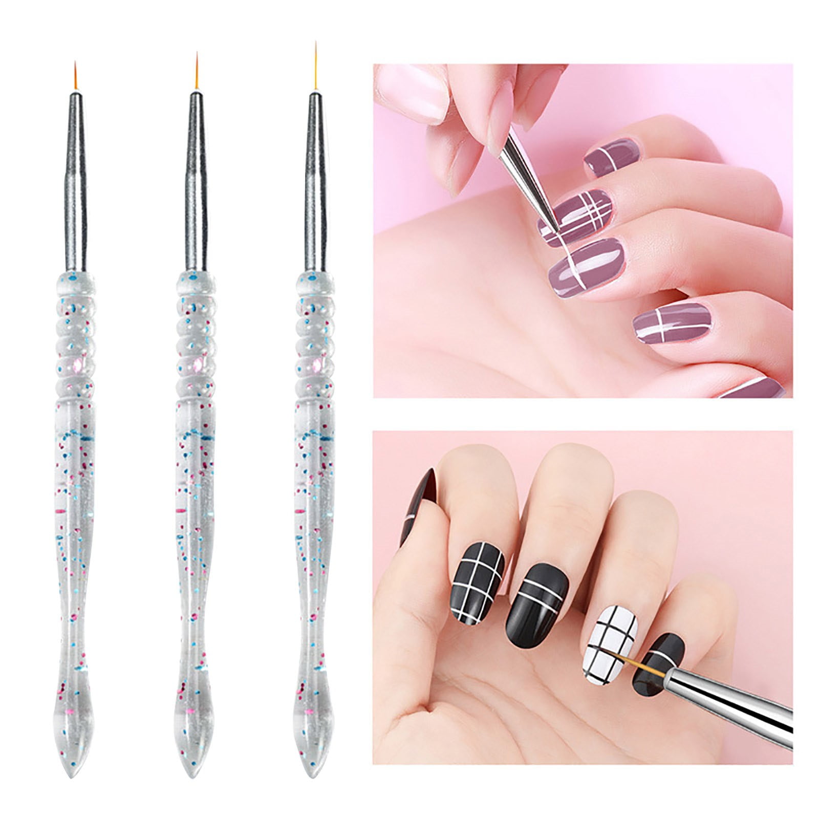 Nageldesign-Set 20-tlg. – Dotting Tools, Pinsel & Stifte Für Nagelkunst Zu Hause