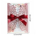 thumbnail image 3 of 20pcs Glitter Hollow Invitations Cards with Envelopes Ribbon for Wedding Invite Bridal Shower Party Supplies, 3 of 19