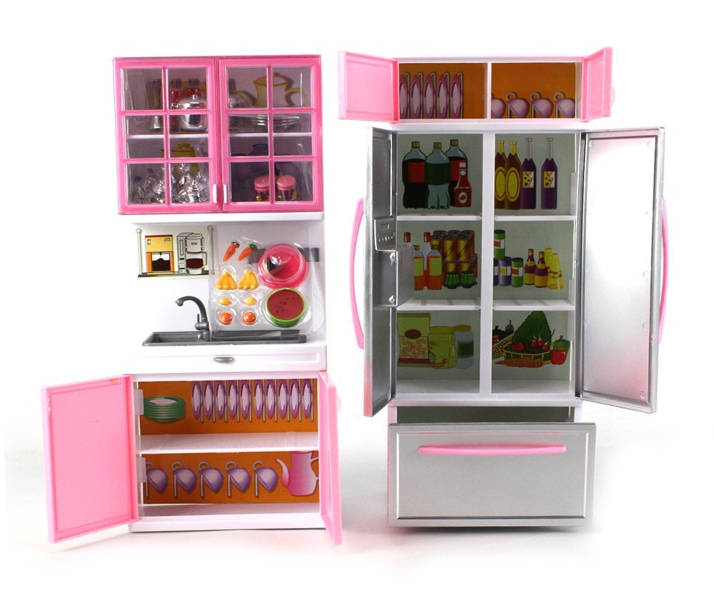 deluxe modern kitchen battery operated toy kitchen playset