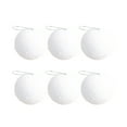 thumbnail image 2 of 6 Pcs Christmas Balls Ornaments Set Christmas Decor Hanging Snowballs Foam Shatterproof White Balls for Xmas Trees Decorations 2.36in, 2 of 5