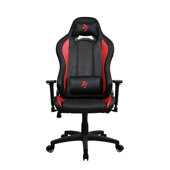 Arozzi Torretta Soft PU Leather Material Gaming Chair, Durable Ergonomic Office Chair with Adjustable Height, 3D Armrest & 2 Supportive Pillows (Red)