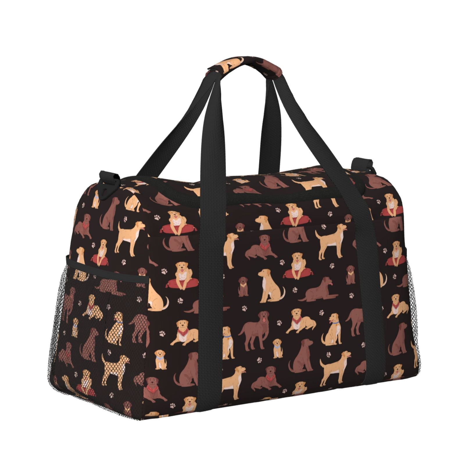 Fuzoiu Labrador Retriever Dog Print Travel Duffle Bag,Carry On Tote Bags,Duffel Bag,Sport Gym Bag, Hospital Bag for Labor and Delivery, Overnight Bag,Luggage Bag