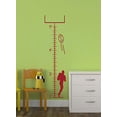 thumbnail image 3 of Football Player Growth Chart Vinyl Decals Boy Wall Stickers Art, 11x42-Inch Red, 3 of 6