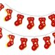 thumbnail image 1 of Calcetines de Navidad Luces Decorativas * Rojo 3 Metros 20 Luces [Siempre Encendido + Batería Intermitente] MFZFUKR QH-929-2, 1 of 1