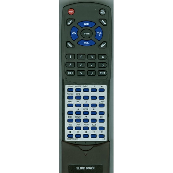 Replacement Remote for LG 60PK200, AKB72915201, RTAKB72915201, 42PJ250R