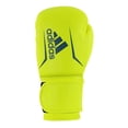 thumbnail image 4 of adidas FLX 3.0 Speed 50 Boxing & Kickboxing Gloves for Women and Men for Light Sparring, Training, Gym, Punching, Fitness and Heavy Bags. 10oz ,Solar Yellow, Dark Blue, 4 of 8
