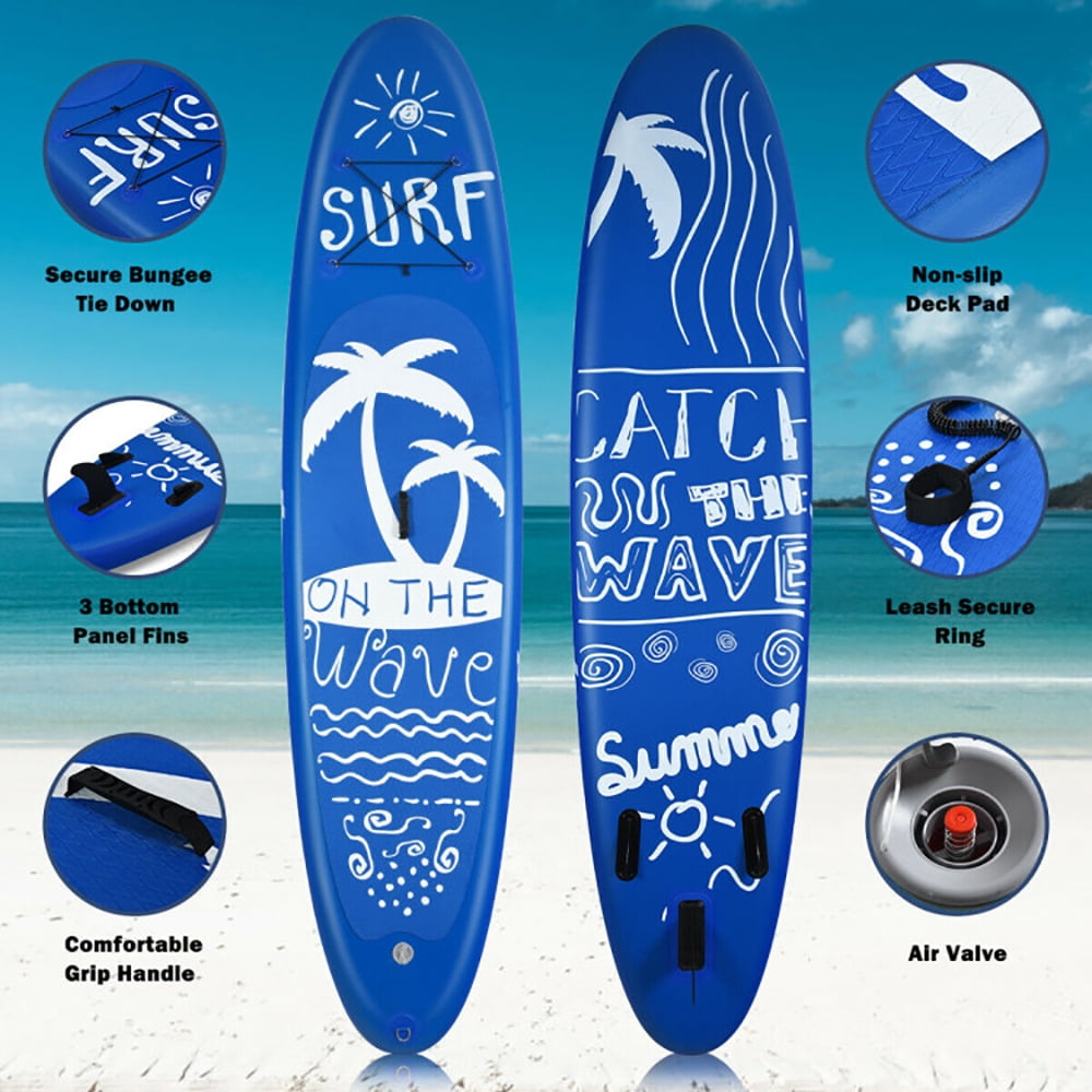 Spaco Inflatable & Adjustable Stand Up Paddle Board-M, Wide Stable Design, Non-Slip Comfort Deck for Youth & Adults