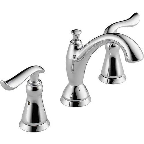 Delta Linden Widespread Lavatory Faucet with Diamond Seal Technology, Metal Lever Handles,... by Delta