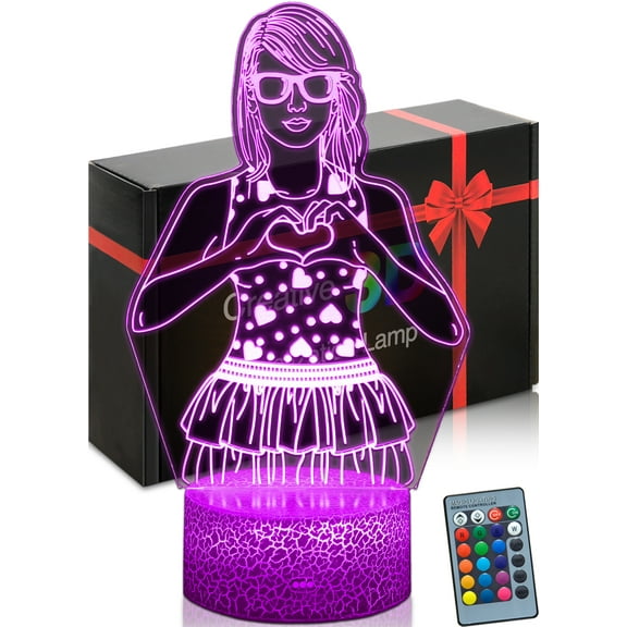 DAHEYMA Heart Hands Mood Lights, Art Enthusiasts Birthday Gifts, 3D LED Lamp Illusion, Unique Room Decor,16 Colors Night Light with Remote Control Dimmable