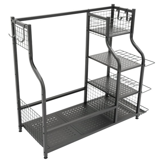 Brand New 2 Golf Bag Storage Stand Garage Organizer Golf Clubs Storage Rack