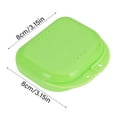 thumbnail image 2 of WEIWEIGG Vented Retainer Case with Holes, 3.14"x3.14" Slim Mouthguard Container for Night Guard, Dentures, Aligners, Breathable, Dishwasher Safe, Lightweight Travel Holder Box, Storage Case, 2 of 3