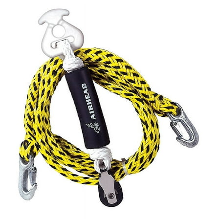 AIRHEAD Self Center Tow Harness, Yellow, 12 FT