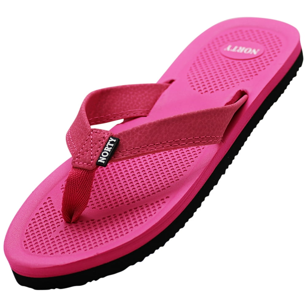 Norty Women's Soft Cushioned Footbed Flip Flop Thong Sandal Runs One