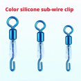 thumbnail image 2 of 50Pcs Quick Splitters Fishing Line Stop Portable Silicone Fork Sub Line Cla, 2 of 8