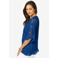 thumbnail image 3 of Jessica London Women's Plus Size Crochet Cardigan, 3 of 4