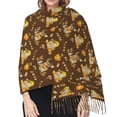 thumbnail image 5 of Shawl Wraps for Women - Autumn With Pumpkin Harvest Oversized Fall Winter Fashion Blanket Scarf for Women, 5 of 6