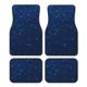 thumbnail image 1 of Fotbe Sparkling Blue Glitter Juego de 4 Tapetes para Auto con Estampado – Alfombrillas de Goma Reforzada, Diseño Antideslizante, Protección para Todo el Año – Vehículos, Autos, Camionetas y SUVs, 1 of 7