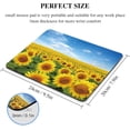 thumbnail image 4 of Summer Flower Blue Sky Sunflower Mouse Pad Small Square Laptop Mousepad Cute Floral Portable Desk Pad Non-Slip Wireless Mouse Mat Washable Desk Decor, 4 of 6