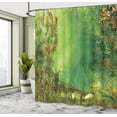 thumbnail image 5 of Ambesonne Rainforest Shower Curtain, Butterfly, 69"Wx70"L, Green, 5 of 5