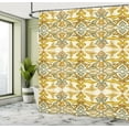 thumbnail image 5 of Ambesonne Autumn Damask Shower Curtain, Retro Classic Motifs, 69"Wx75"L, Eggshell and Multicolor, 5 of 5