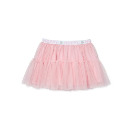 Wonder Nation Girls Easter Ruffle Skirt, Sizes 4-18