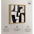 thumbnail image 2 of Curvilinear Contrast II Canvas Print Midcentury Art by Art Remedy, Gold Frame, 20 x 24, 2 of 6