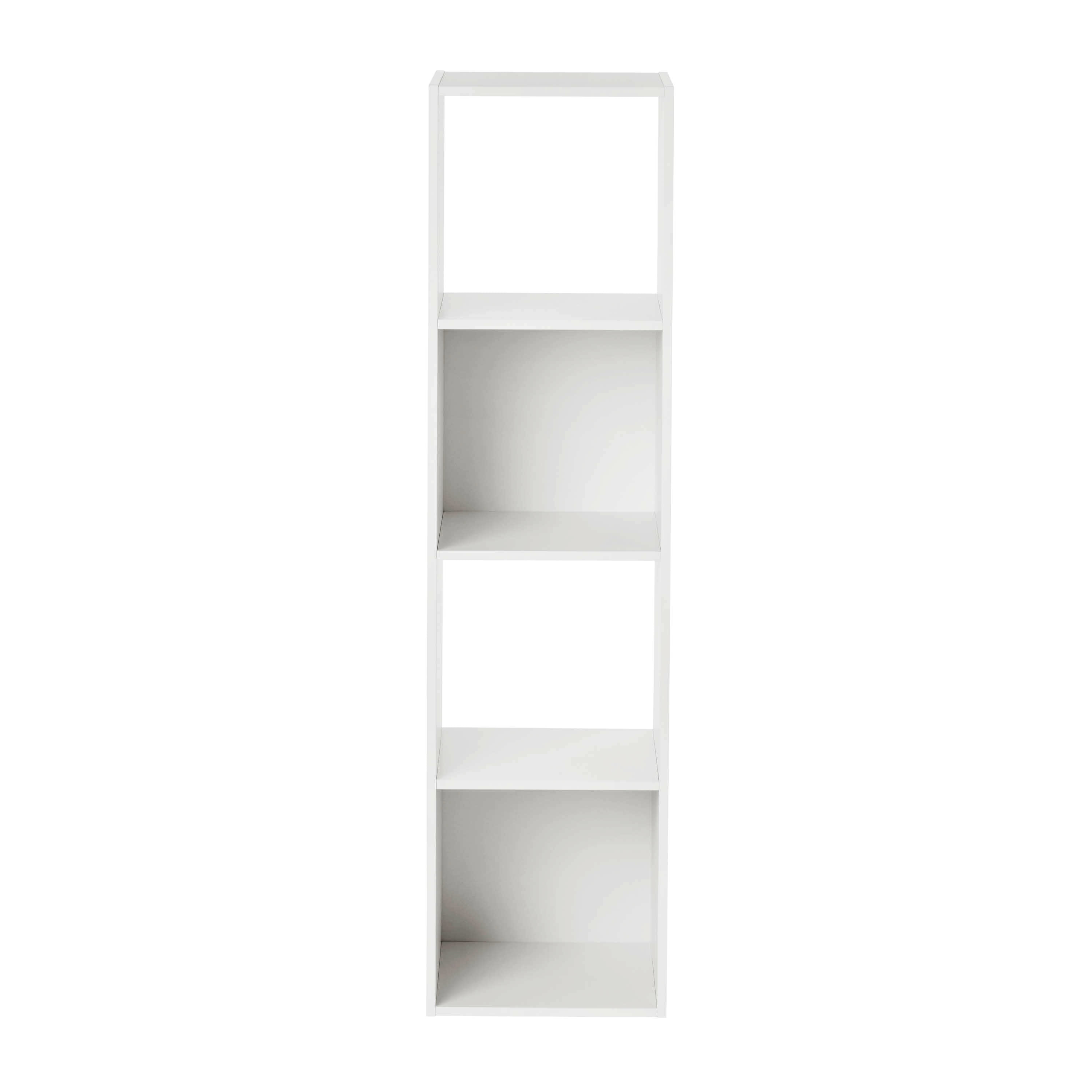 Mainstays 4 Cube Vertical Storage Organizer, White