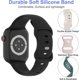 thumbnail image 2 of UBIUO 5 Pack Sport Bands Compatible with Apple Watch Band 49mm 45mm 44mm 42mm 41mm 40mm 38mm, Soft Silicone Strap Replacement Wristband for iWatch Ult, 2 of 4