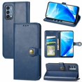 thumbnail image 1 of Dteck Case for OnePlus Nord N200 5G,Magnetic Retro Leather Card Holder Wallet Flip Case Kickstand Shockproof Protective Phone Cover,Blue, 1 of 5