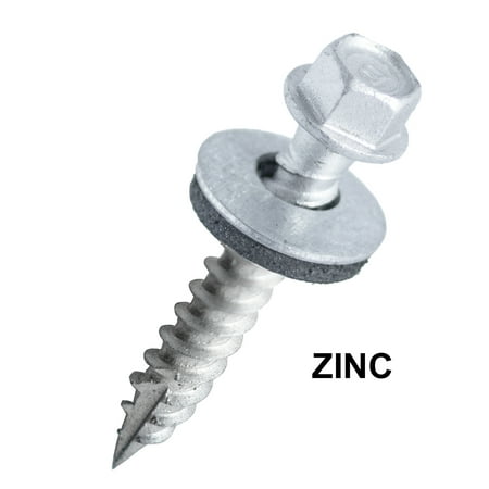 

Metal Roofing Screws 1.5 Unpainted 500 Count Includes A Free 1/4 Bit Driver