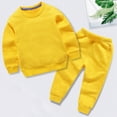 thumbnail image 2 of Toddler Boys Clothes Set Baby Kids Crewneck Long Sleeve Sweatshirt Pullover Sweatpants Outfit 2 Piece Sets Kaprioy, 2 of 8