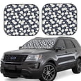 thumbnail image 2 of Picia Daisies Flowers 2 Piece Car Windshield Sun Shade Foldable | Foldable Sun Shield for Front Window Blocks UV Rays and Keeps Your Vehicle Cool-Large, 2 of 7