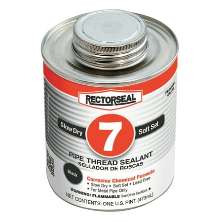 UPC 021449174329 product image for Rectorseal No. 7 Pipe Thread Sealants - no. 7 1pt btc pipe thread sealant black | upcitemdb.com