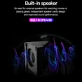 thumbnail image 5 of facefd Professional Practical Projector 480x360 Pixels Audio Mini LED Projectors Small 1080P Entertainment Media Player Yellow US Plug, 5 of 5