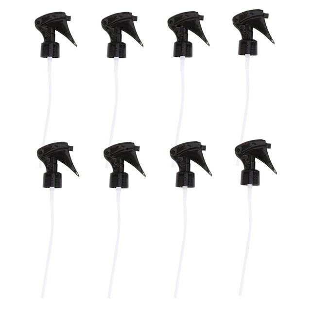 MasteelfCA 8 Pcs Têtes de Buse de Vaporisateur à Gâchette de Rechange Réutilisables Jet de Brume Réglages en Forme de Souris pour Bouteilles à Vaporisateur à Col Rond (H01 Vaporisateur Noir)
