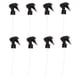 thumbnail image 1 of 8pcs gatillo de gatillo de reemplazo de boquilla de reemplazo de la corriente reutilizable configuración en forma de mouse para botellas de spray redondeadas (pulverizador negro H01), 1 of 5