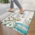 thumbnail image 3 of Retro Door Mat, 17 X 30 Inch Ink Flower Welcome Doormat Decorative Home Floor Mat, Non Slip Rubber Back and Strong Water Absorption for Outdoor Indoor Entrance Decor, 3 of 6