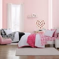 thumbnail image 4 of Betsey Johnson Solid Microfiber Print 4 Piece Comforter Set-King, 4 of 9