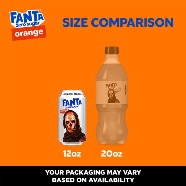 Fanta Orange Zero Sugar Soda Fridge Pack Cans 12 fl oz 12 cans