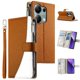 thumbnail image 1 of Funda cartera GANGXUN para Xiaomi Poco M6 Pro 4G , cuero PU con tarjetero, cremallera, correa de mano, soporte y protección 1232°, 1 of 6