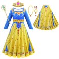 thumbnail image 1 of Frozen Anna Encanto Disfraces para niñas Isabella Fiesta de cumpleaños de Halloween Prom Cosplay Rapunzel Snow White Merida Princess Dress4T (Etiqueta 120) Gao Jinjia LED, 1 of 2