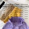 thumbnail image 3 of Jalioing Girls Summer Shorts Ruffle High Waist Wide Leg Cotton Shorts Lightweight Plain Casual Loose Shorts, 3 of 3